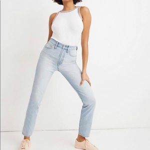 Madewell “The Perfect Vintage Jean” in Fitzgerald wash.